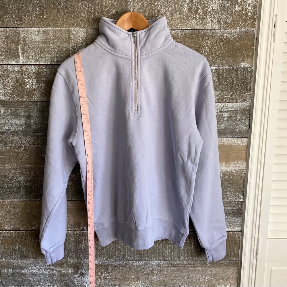Ash blue 1/4 zip up